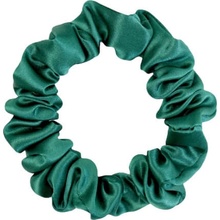 MURU Úzká Hedvábná Scrunchie Gumička - Zelená