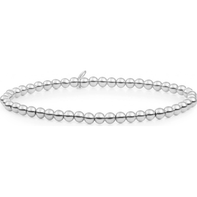Sparkling Jewels strieborný guličkový náramok pre ženy Saturn SB-S-4MM-ADD