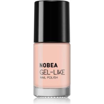 NOBEA Day-to-Day Gel-like Nail Polish лак за нокти с гел ефект цвят #N72 Nude beige 6ml