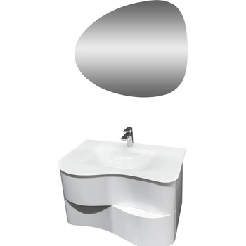 Makena Комплект шкаф с умивалник led огледало Сарагоса (3445854)