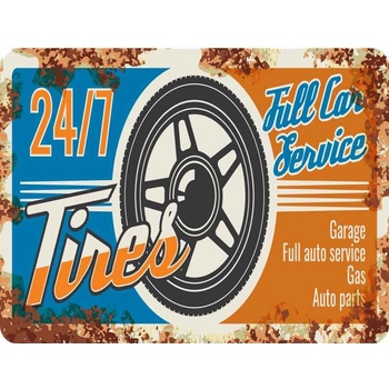 Ceduľa 24/7 Tires