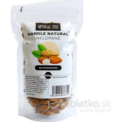 Raw Me Mandle Natural nelúpané 200 g