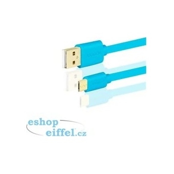 Axagon BUMM-AM02QL Micro USB, 2A, 0,2m, modrý