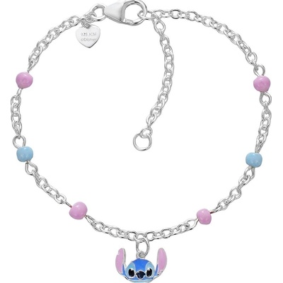 Disney Slušivý strieborný náramok Stitch Mini BS00101SL-47.CS