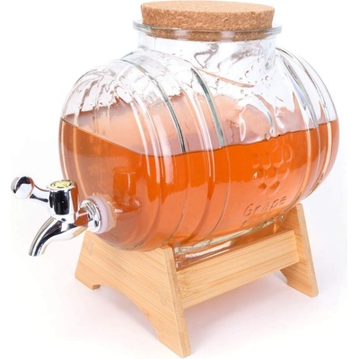 3 л стъклено буре за ракия и вино