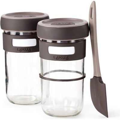 Lekue Sklenice na přípravu chlebového kvásku se špachtlí 700ml 3 díly – Zbozi.Blesk.cz