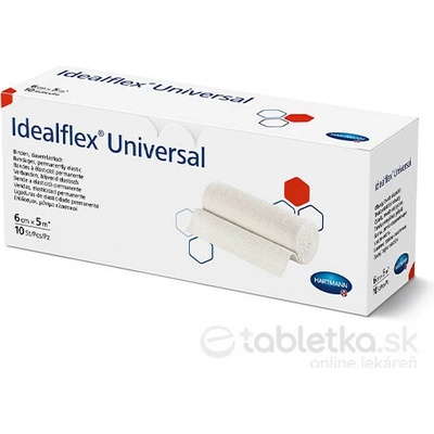 Idealflex universal obväz univerzálny trvalo elastický, 6 cm x 5 m, 1x10 ks