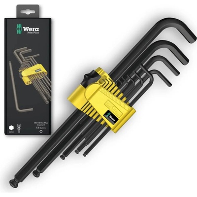 Wera Zástrčné kľúče Hex-Plus Imperial palcové BlackLaser 13 dielov 021721