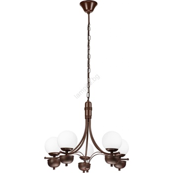 Brilagi - LED Пендел COTTAGE 5xG9/40W/230V дъб/бял (BG1523)