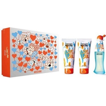 Moschino I Love Love EDT 50 ml + tělové mléko 100 ml + sprchový gel 100 ml dárková sada