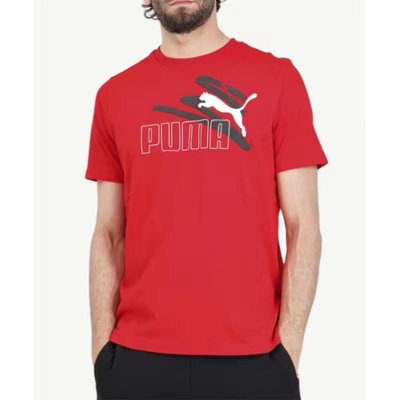 PUMA Essentials+ Logo Lab Summer Tee Red M