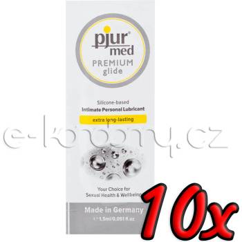 Image 1 of pjur med Premium Glide 1, 5ml 10 pack