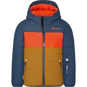 TROLLKIDS Детско зимно яке Trollkids Kid's Hafjell Snow Jacket Pro Ski jacket - Bronze / Mystic Blue / Orange - размер 152 (EU) (703-2537-2018)
