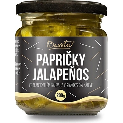 BASSTA Pálivé papričky jalapeňos ve slanokyselém nálevu 200 g – Hledejceny.cz