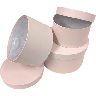 Floristický box s vnitřní folií FB24121 v setu 3 kusy - 16,5x9cm 19x11cm 23x12,5 - 19 světle růžová