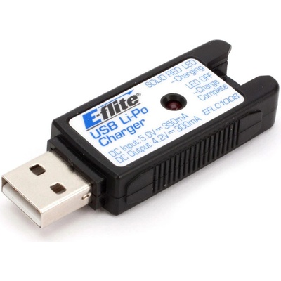 E-Flite Nabíječ USB 1-článek LiPol 300mA