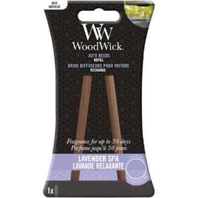 Woodwick Lavender Spa náhradné vonné tyčinky do auta