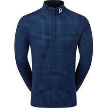 FootJoy Glen Plaid Print Chill-Out Midlayer Navy modrá