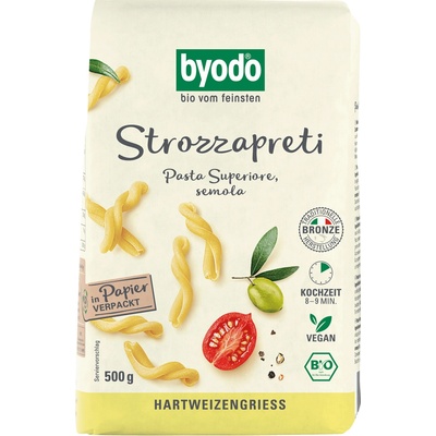 Byodo Strozzapreti semolinové bio 0,5 kg