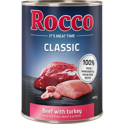 Rocco Classic hovädzie s morčacím 6 x 400 g