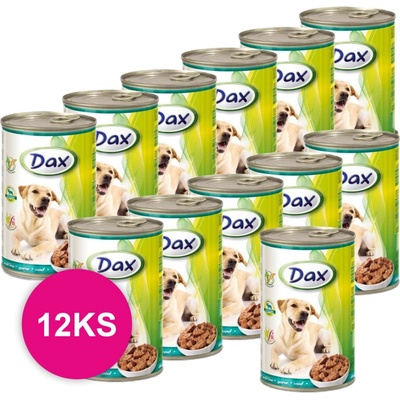 Dax Adult Zverina kúsky v omáčke 12 x 1240 g