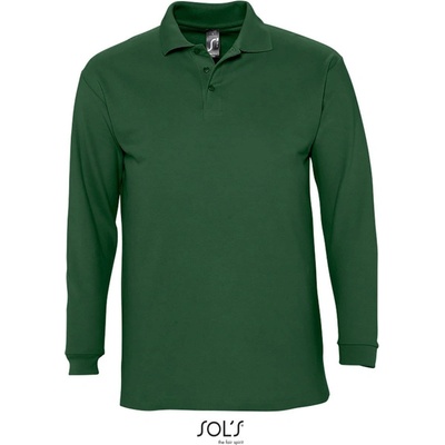 Sol´s Collection polokošile Winter II zesílená dlouhý rukáv COT-25135330301 zelená golf