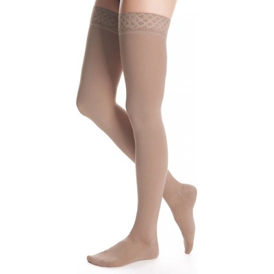 Maxis Cotton zdravotní stehenní punčochy s krajkou Bez špice Tělová – Hledejceny.cz