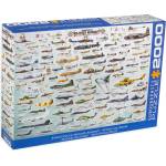 EUROGRAPHICS Пъзел Eurographics от 2000 части - Еволюция на военните самолети (82200578)