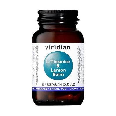 Viridian L-Theanine a Lemon Balm L-Theanín s medovkou 30 kapsúl