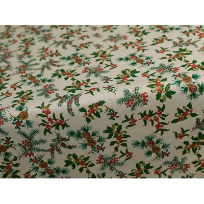 SCANquilt ubrus Vánoce větvičky 140x180