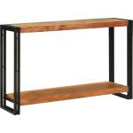 vidaXL Конзолна маса Кафяво 120 x 33 x 75 см Солидно акациево дърво (4104734)