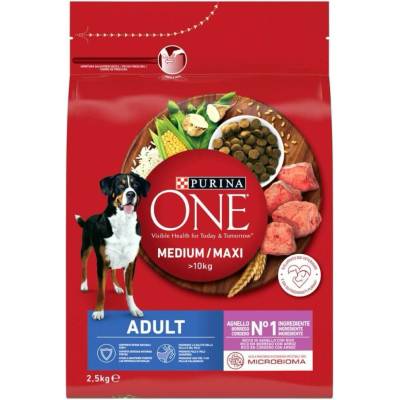 Purina One Adult Medium & Maxi Rich in lamb with rice 2,5 kg