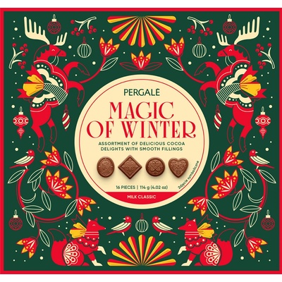 Pergale Pergalé Vánoční mléčné pralinky 114 g