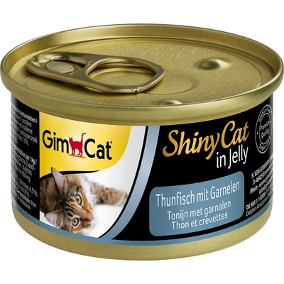 GimCat ShinyCat Jelly tuniak a krevety 24 x 70 g