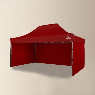 Brimo Promo stánok Premium Alu 3 x 4,5 m červený