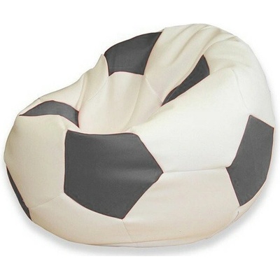 TiaHome futbalová lopta XXL bielo sivá