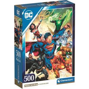 Clementoni Пъзел Clementoni от 500 части - Героите на DC Comics в действие (35531)