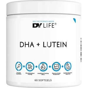 DY Nutrition DY Life DHA + Lutein | 600 mg DHA + 6 mg Lutein [60 Гел капсули]