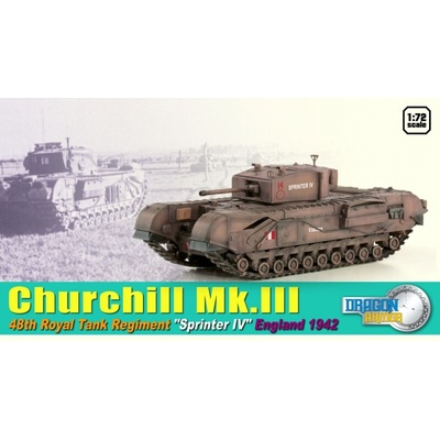 Dragon Churchill Mk.III Inf.Tank-Sprinter IV 48th R.T.Reg. 1942 1:72