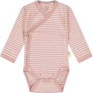Bio Baby Бебешко боди на райе Bio Baby - Органичен памук, 50 сm, 0-1 месеца, розово (97222118) - baby