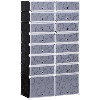 Homcom 837-017 95 x 37 x 160 cm černo-bílý