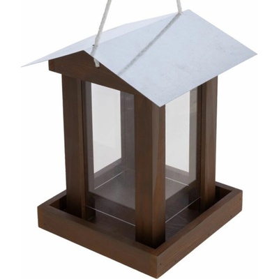 Kerbl Jochberg Závesné kŕmidlo pre vtáky 20 x 20 x 25,5 cm drevo kov 87033
