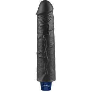 Lovetoy Пенис вибратор - Кибер Кожа "real long black" 21 см