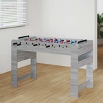 vidaXL Маса за фуутбол Сиво Сонома 125 x 60, 5 x 80 см (858889)