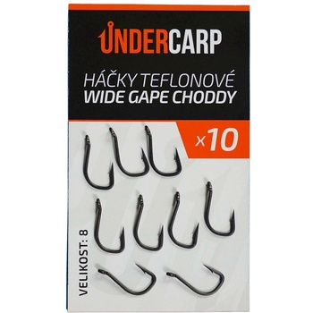 UnderCarp Teflonový Wide Gape Choddy Veľ. 8 10ks