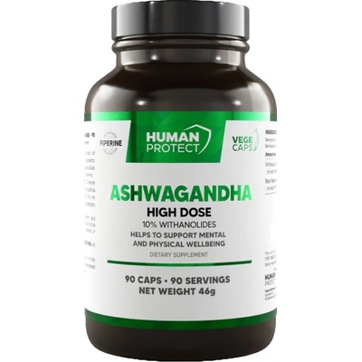 Human Protect Ashwagandha 666 mg | with 1.5% Withanolides [90 капсули]