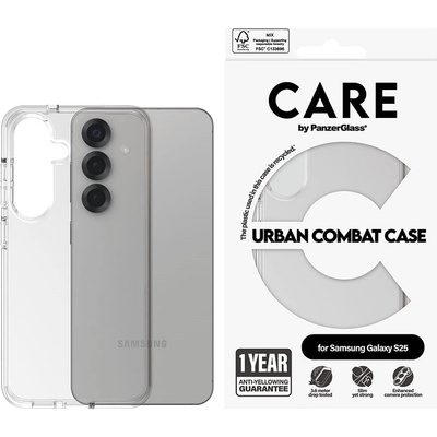 Panzer Калъф CARE - Urban Combat, Galaxy S25, прозрачен (5715685016899)