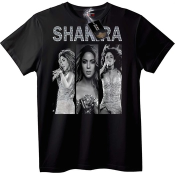 NOONEBRAND Тениска Shakira Искрящ - 2XL, White