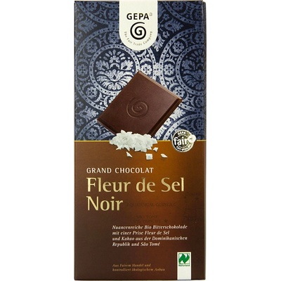 Gepa Bio horká čokoláda Kvety soli, 100 g