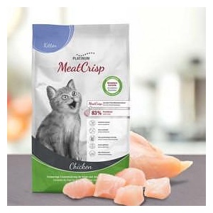 PLATINUM Пълноценна суха храна за подрастващи котенца Platinum MeatCrisp Kitten Chicken с 83% Прясно пилешко месо, БЕЗ зърнени култури